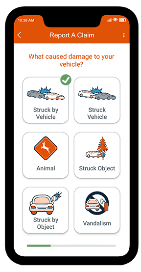What caused damage to your damage to your vehicle