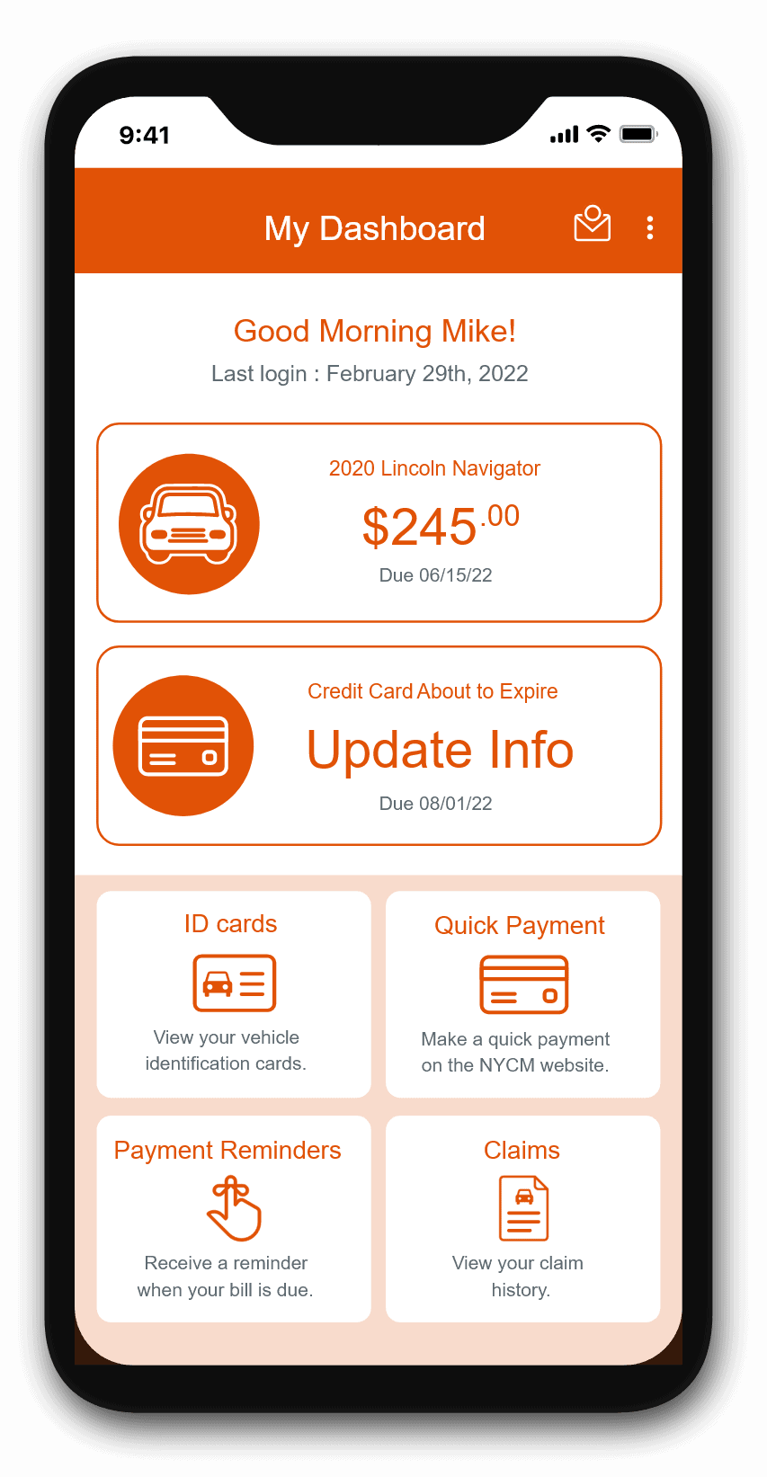 Image of app's main screen